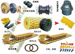 Excavator undercarriage parts