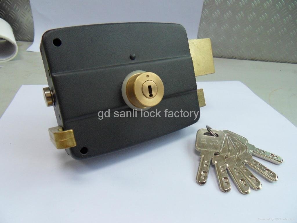 Rim night latch lock SL-L116W-120