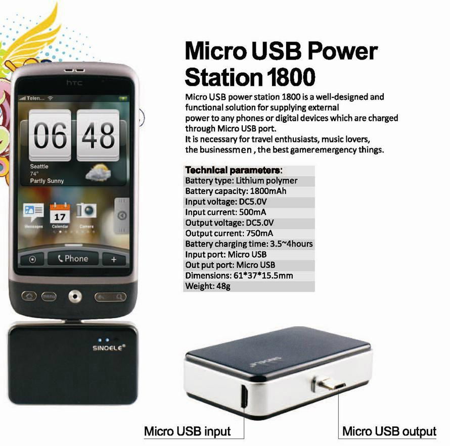 Micro USB backup battery 2