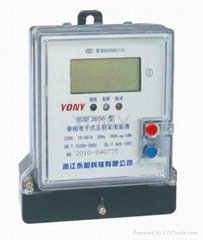 Single phase multi-tariff energy meter with RS485 communication