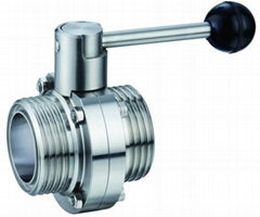 threaded butterfly valve