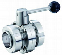 double-union butterfly valve