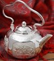 Chinese vintage style silver personalized tea pot 1