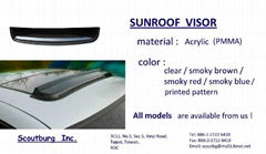 sunroof visor