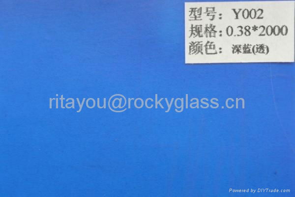 Colored EVA film for laminated glass 4