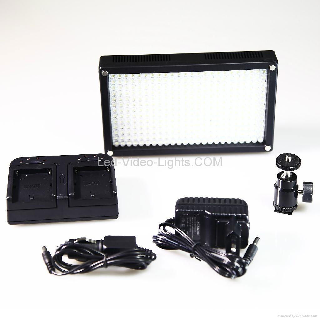 312AS Bi-Color Changing Dimmable On-Camera LED Video Light 4