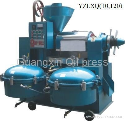 Automatic temperature controllled precision filtration combined oil press