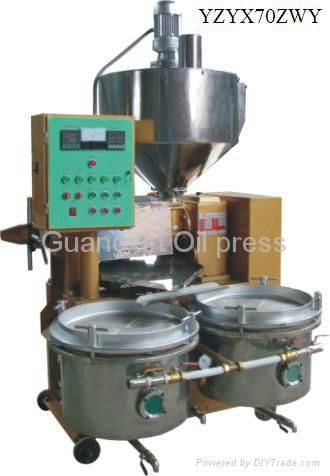 Automatic temperature controlled integration oil press