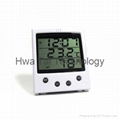 Thermometer & Hygrometer with Alarm Clock