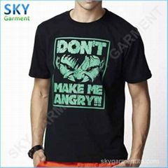 100% Cotton Short Sleeve Men T Shirt China