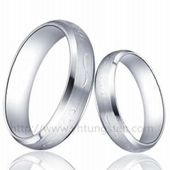 Garved tungsten ring