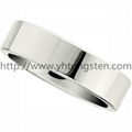 White tungsten ring.Tungsten