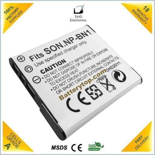 Replacement Digital camera battery NP-BN1 For Sony  3