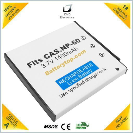 Rechargeable Camera battery NP-60 For Casio 