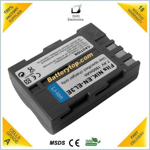 Rechargeable digital camera battery pack for Nikon EN-EL3E Battery 2