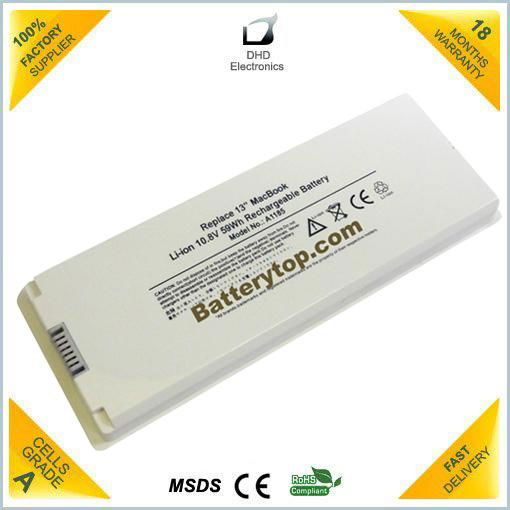 Replacement Laptop Battery A1185 for Apple