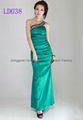 Best Quanlity Beaded Green Ball Gown