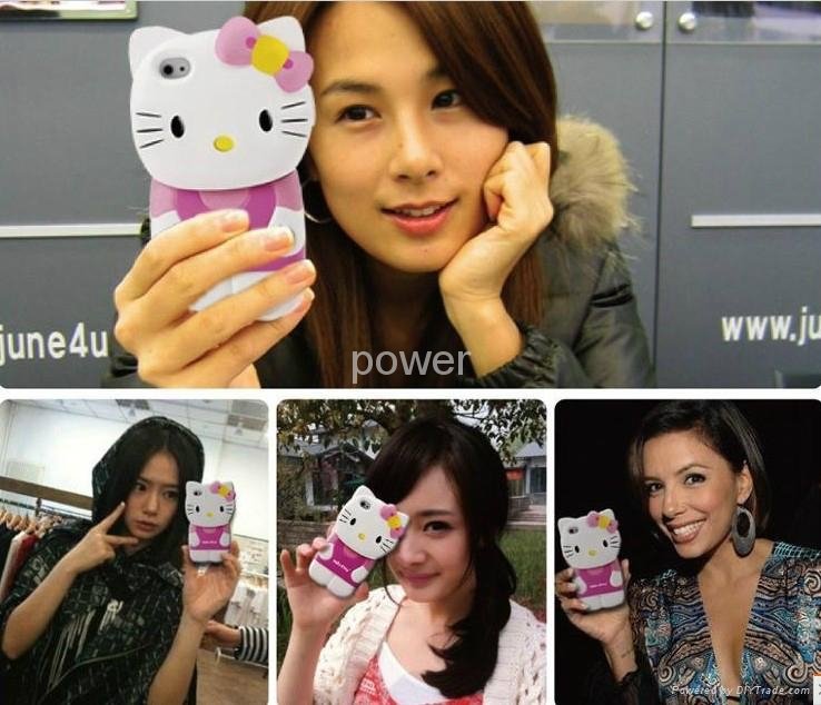 2 in1 Cute 3D Hello Kitty Hard Case for iphone 4 4G 4S more color 2