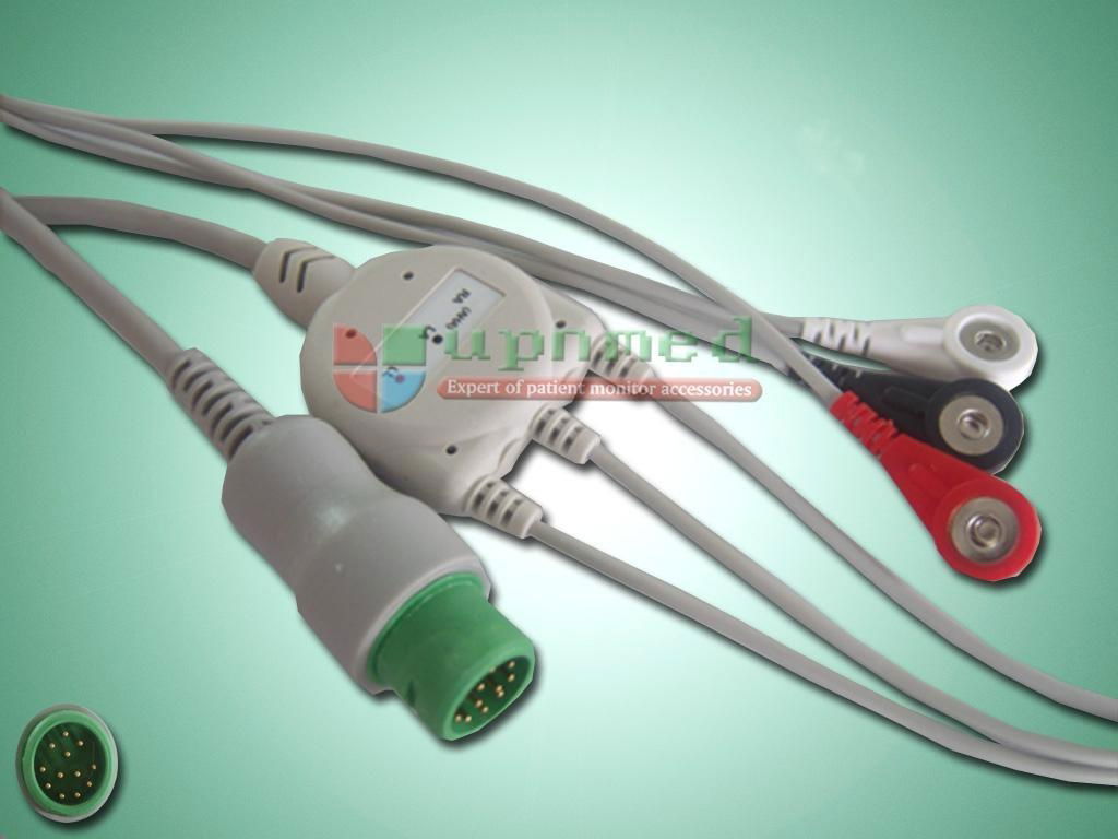 Mindray One piece 3-lead ECG Cable with leadwires