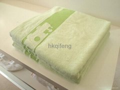 bamboo fiber satin file jacquard towel 