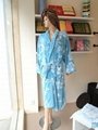 100% Cotton Women quality jacquard bathrobe 1