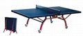 Double folding movable table