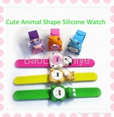 Cute Animal Shape Silicone Slap Watch