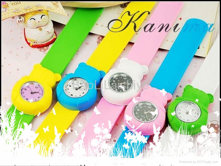 Cute Animal Shape Silicone Slap Watch 3