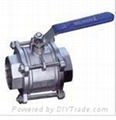 3PC Type Ball Valve With Internal Thread