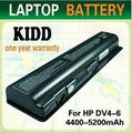 Hot selling DV4 DV5 DV6 CQ40 CQ50 CQ60 CQ70 laptop battery for HP 1