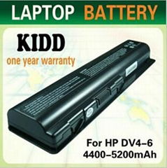 Hot selling DV4 DV5 DV6 CQ40 CQ50 CQ60 CQ70 laptop battery for HP