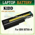 laptop battery For IBM T60 R60 R60e Z61p