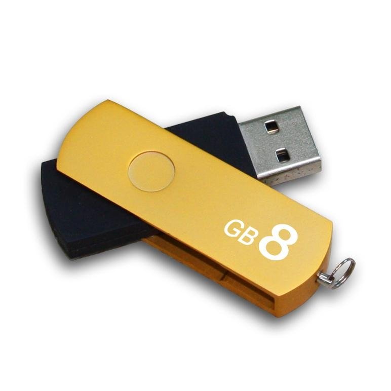 Many Color metal part coated Twist style usb drive