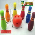 kids foam bowling toy set