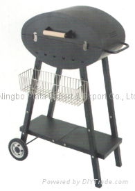 Folding Movable Box Steel Charcoal BBQ Grills 2