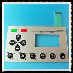 Tactile Membrane Switch with LCD Window 