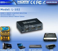  hot 3D  1×2 HDMI Splitter 1080P 