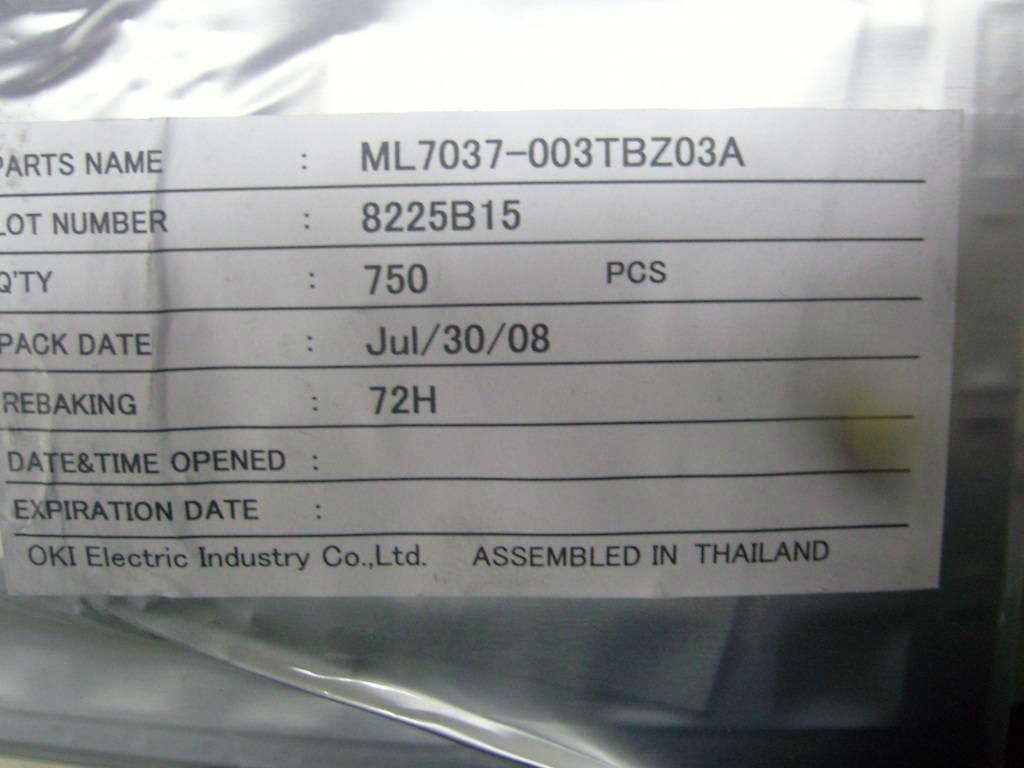 electronic components - ML7037-003TBZ03 - OKI (China) - Integrated ...