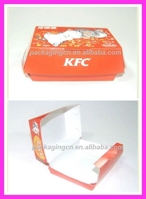 Paper fast food packaging box 2