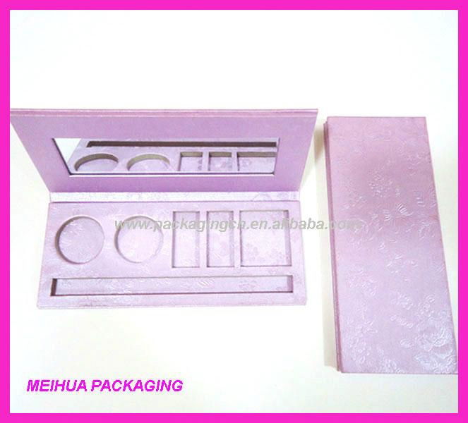 Paper eyeshadow compact with mirror inside