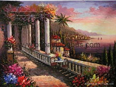 Mediterranean oil painting craft