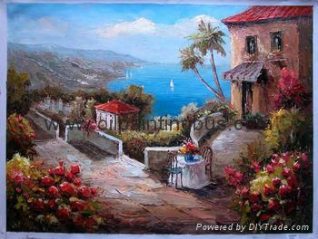 Mediterranean oil painting craft  2