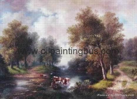 Classical Landscape oil painting art craft     5