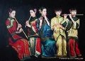 oil painting chinese gril craft character paintings ChenYiFei  2