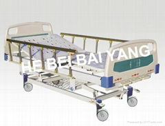 A-51 Three-function Manual Hospital Bed with ABS Bed Head