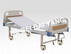 A-112 Movable Double-function Manual Hospital Bed with ABS Bed Head