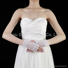 Sexy short lace fashion lace gloves bridal gloves evening gloves wedding gloves 
