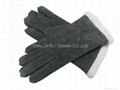 Ladies sheep fur gloves sheep woolen gloves cheap leather gloves winter gloves 