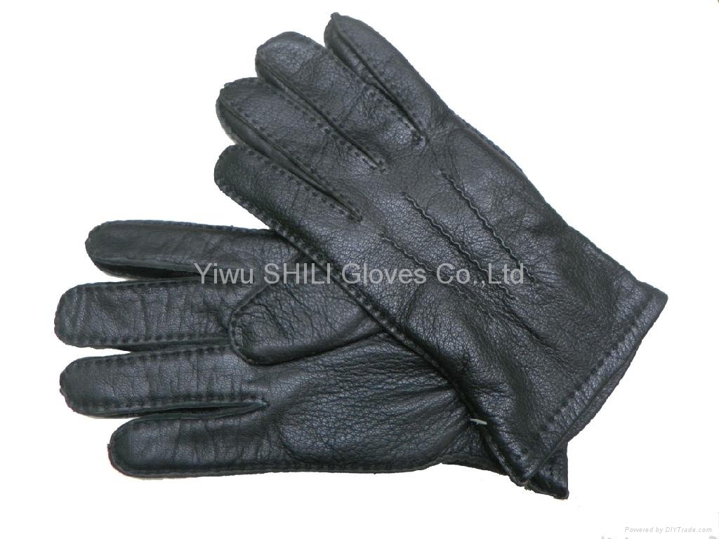 True Leather goatskin finger tip gloves Warm Gloves winter gloves good quality