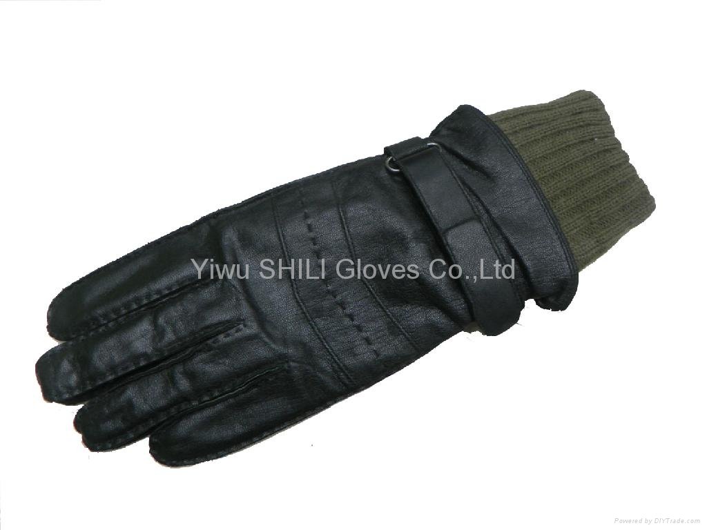 True Leather goatskin finger tip gloves Warm Gloves winter gloves good quality